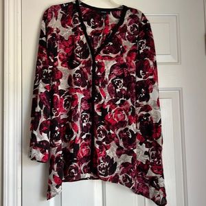 Sheer Floral Blouse